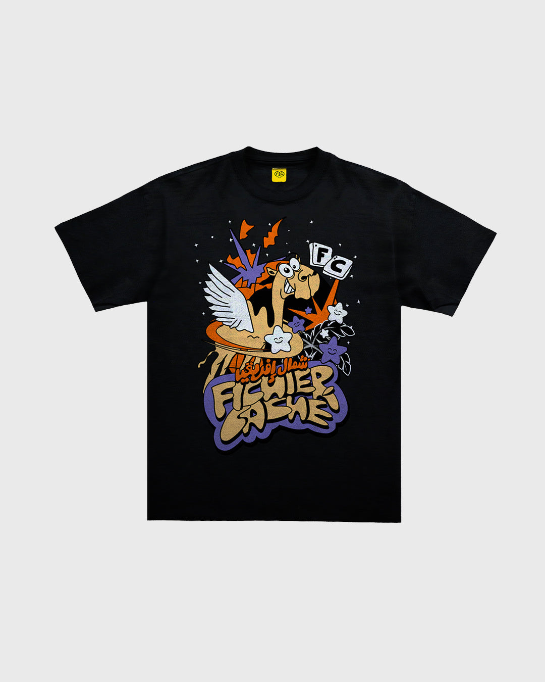KAMAL AIRLINES TEE - BLACK